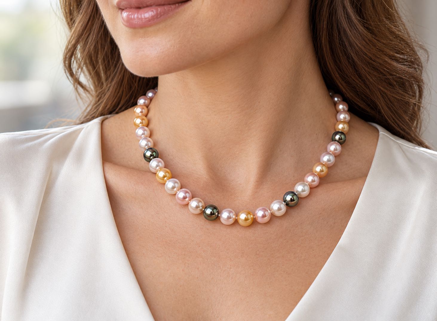 10 mm South Sea & Tahitian Pearl Necklace