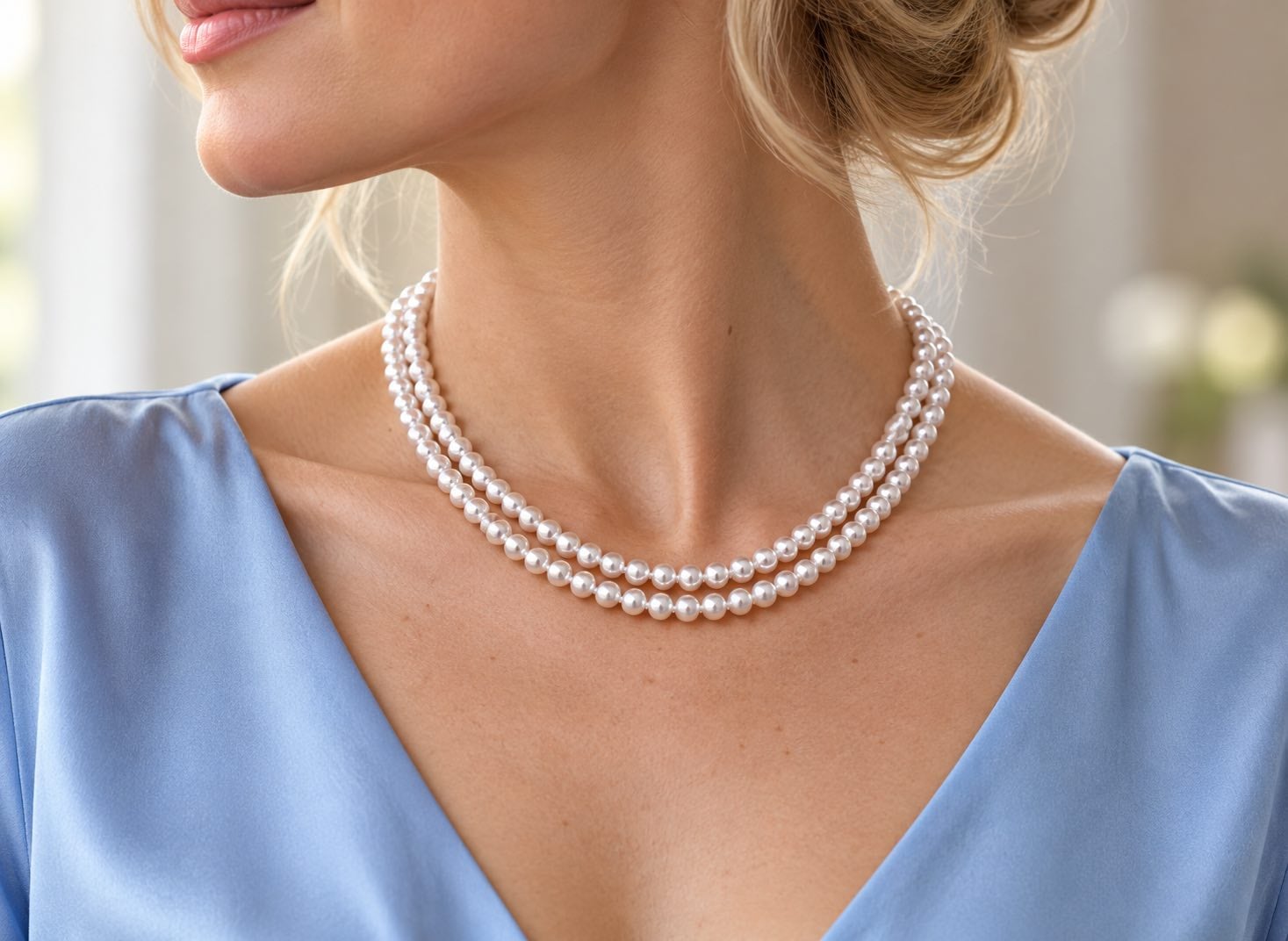 6-6.5 mm Double-Strand Akoya Pearl Necklaces