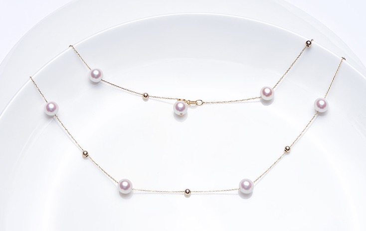 Akoya Pearl Necklace 18K Gold