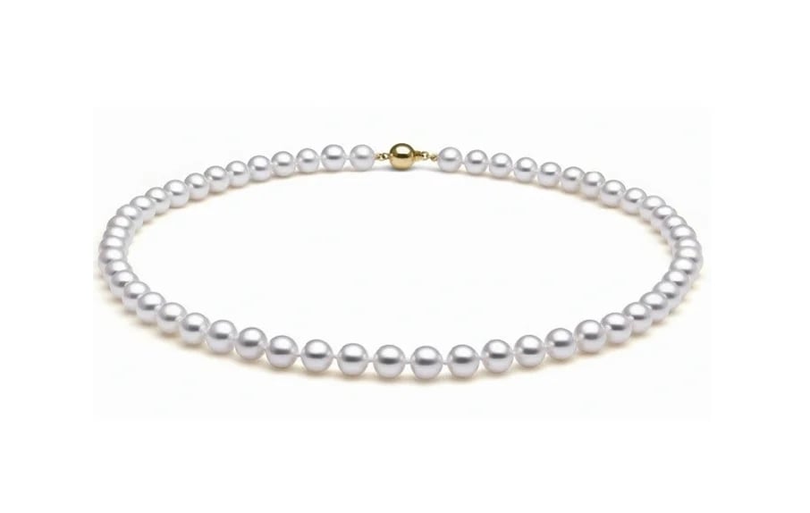 White Freshwater Pearl Necklace 6.5-7 mm AA+