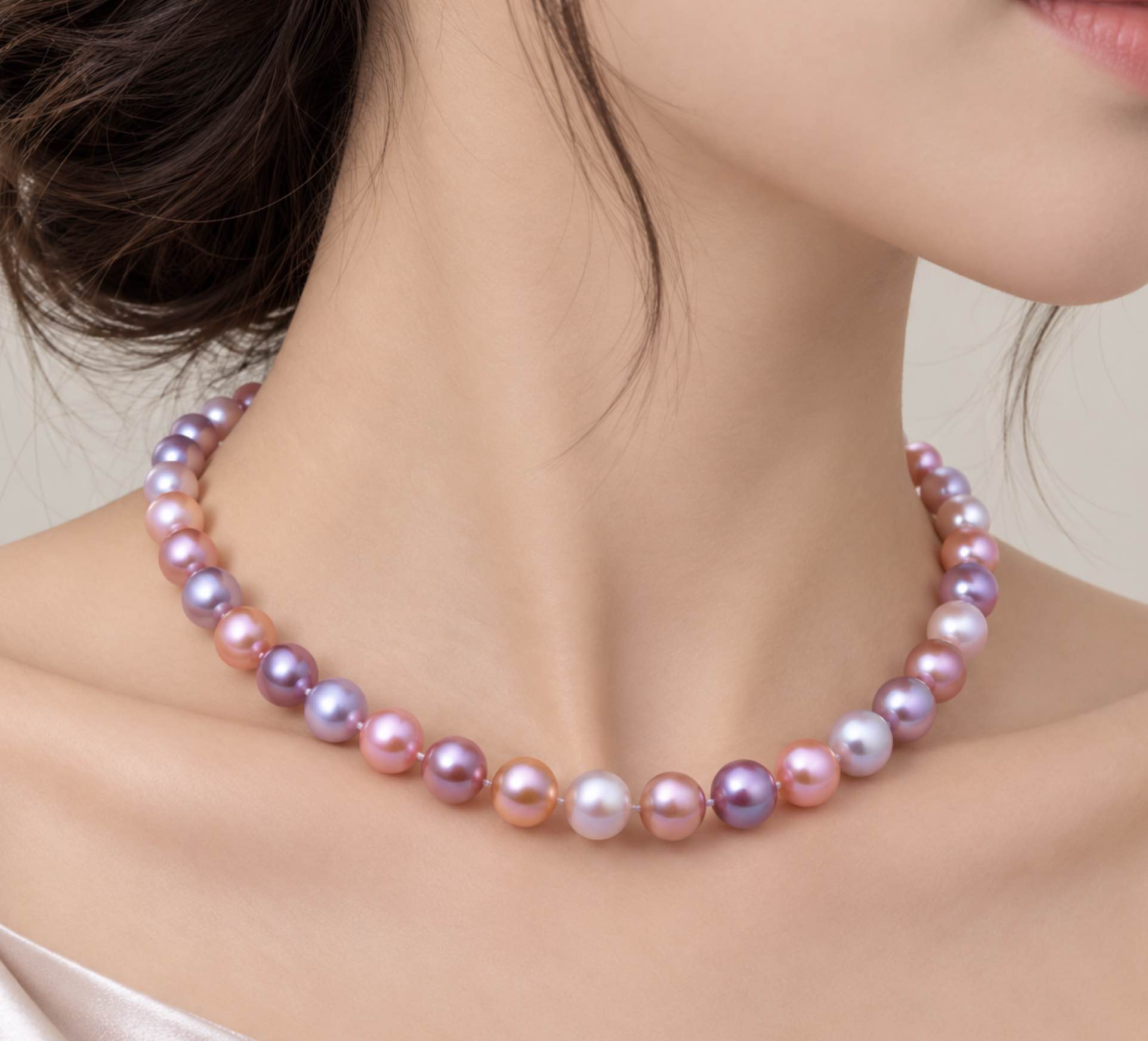 7-8 mm Multicolor Freshwater Pearl Necklace