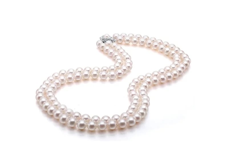 6.5-7 mm Double-Strand Akoya Pearl Necklace
