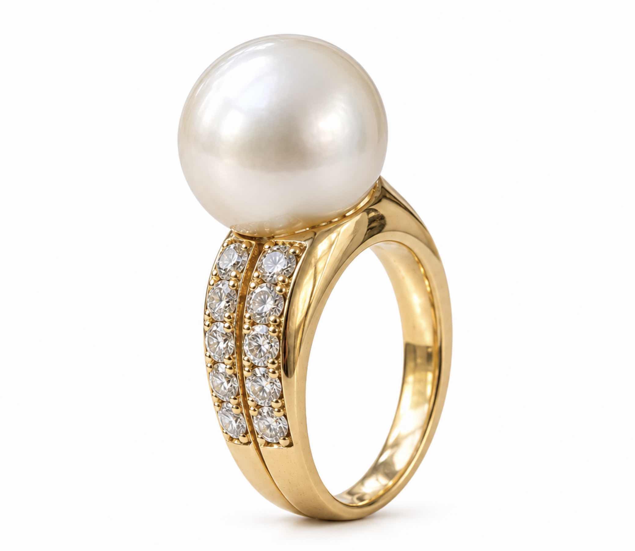 South Sea Pearl & Diamond Siena Ring