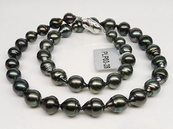 9-11 mm Baroque Tahitian Pearl Necklace AA+