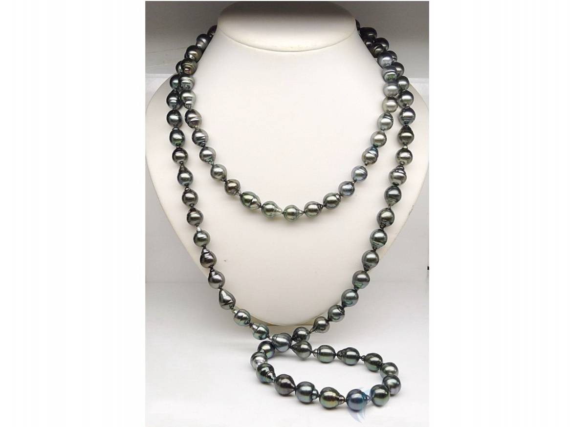 Bohemian Baroque Circled Seawater Tahitian Pearl Necklace | FLOOFYWINKLE  2024