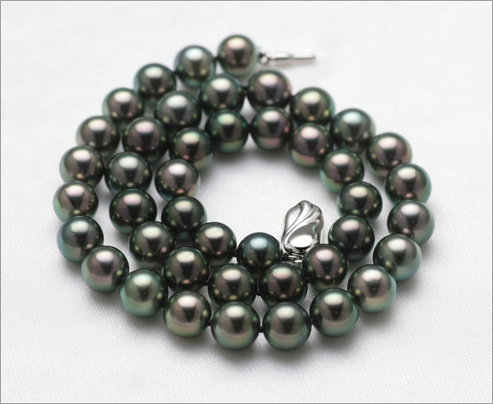 9-11 mm Tahitian Black Pearl Strands AA+