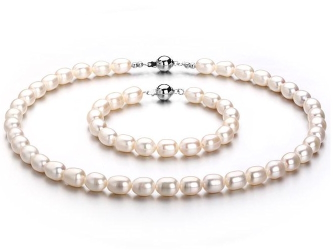 8-9 mm Drop Freshwater Pearl Set