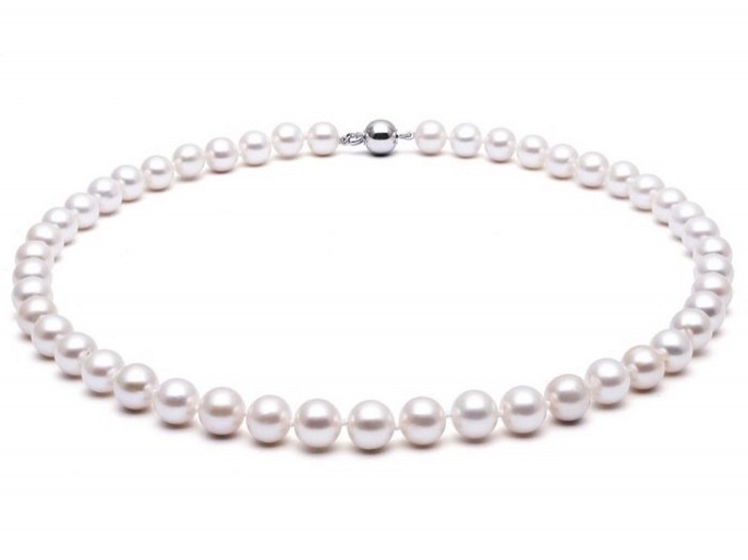 7-7.5 mm White Akoya Pearl Necklace A+