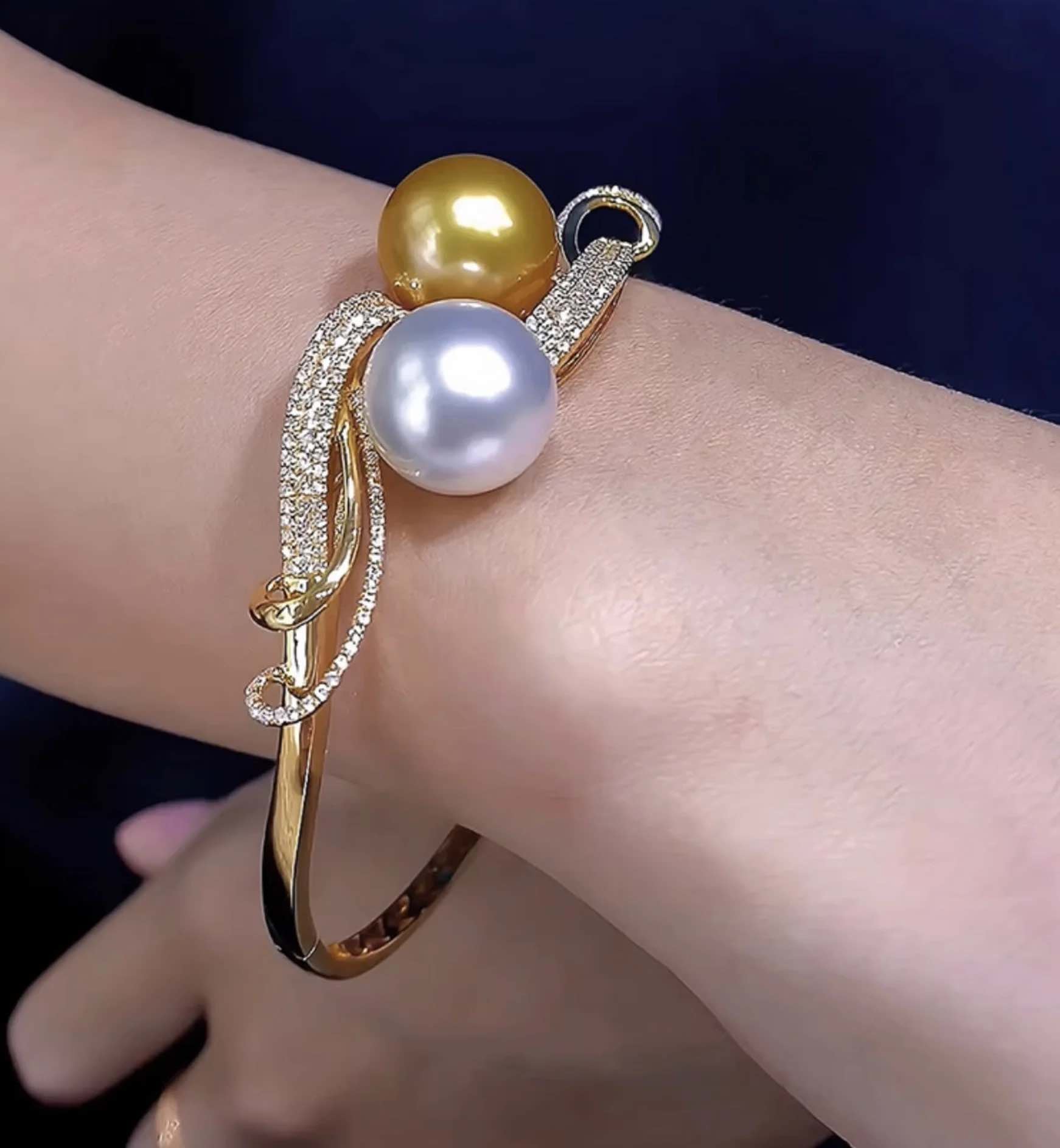 South Sea Pearl Bangle Bracelet