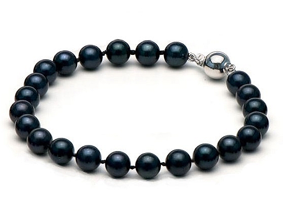 7-8 mm Black Freshwater Pearl Bracelet