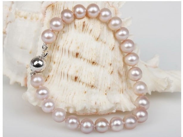 8-8.5 mm White Akoya Cultured Pearl Bracelet