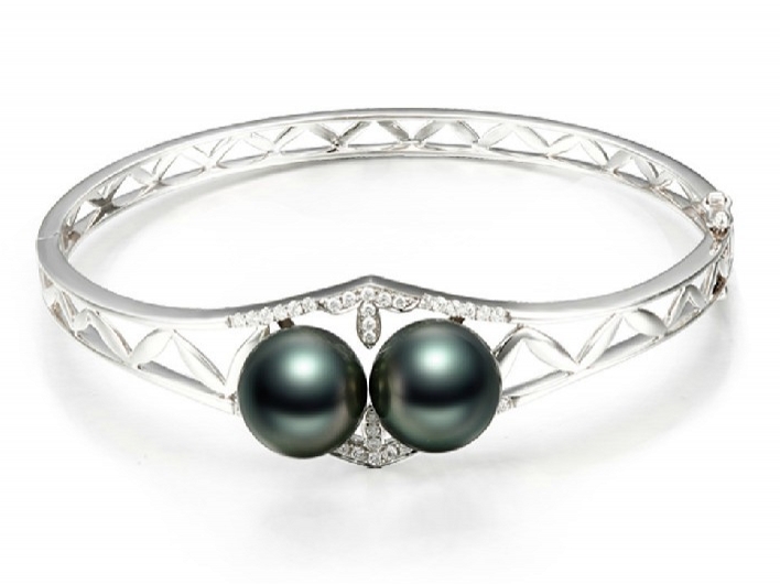 11-12 mm TAHITIAN Pearl Bangle Bracelet