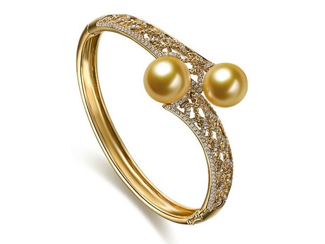 South Sea Pearl Jazmin Bangle Bracelet