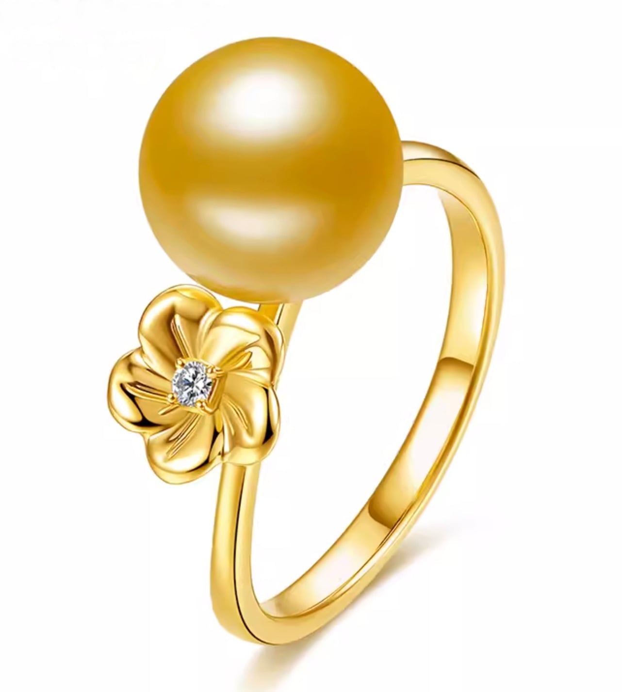 South Sea Pearl and Diamond Harmony Ring
