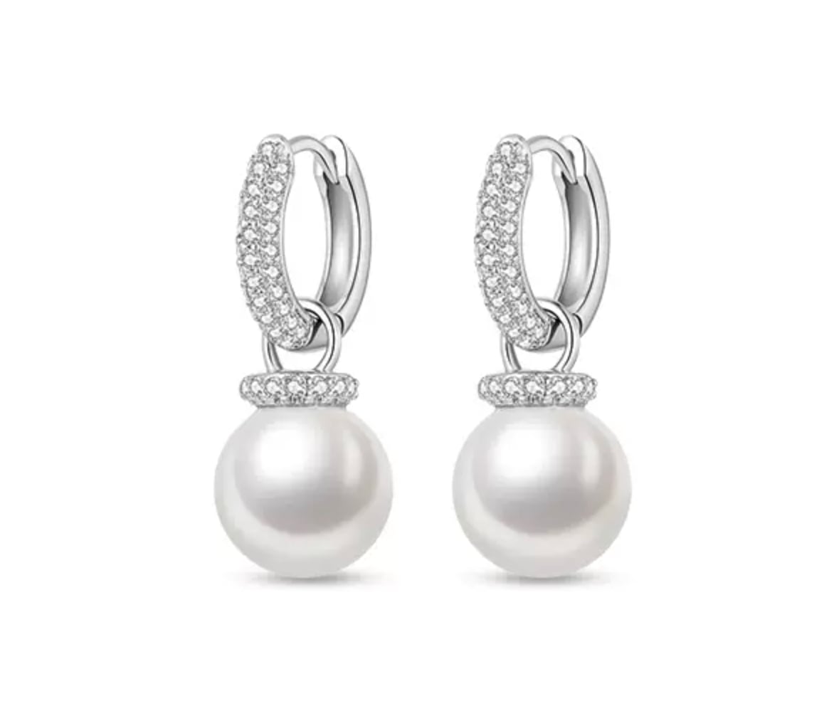 South Sea Pearl and Diamond Vida Earrings