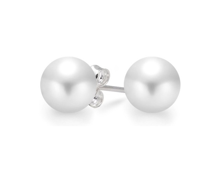 12-13 mm White South Sea Pearl Stud Earrings AAA