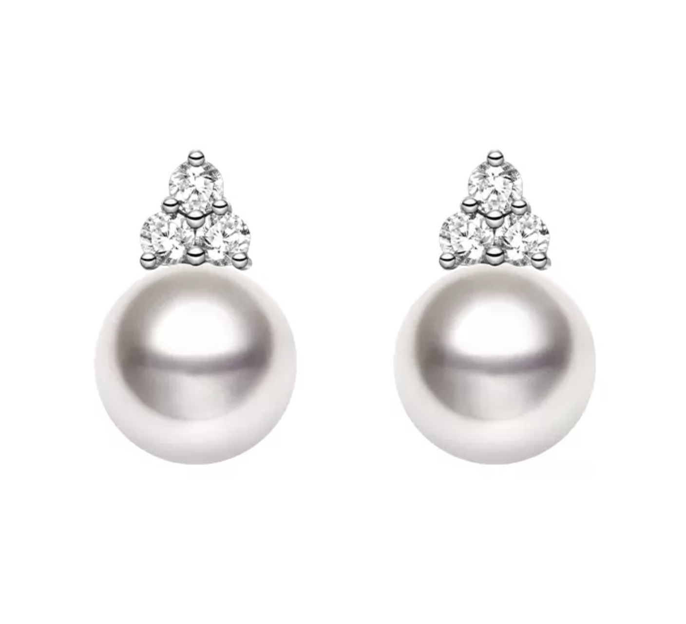 Akoya Pearl and Diamond Elowyn Earrings