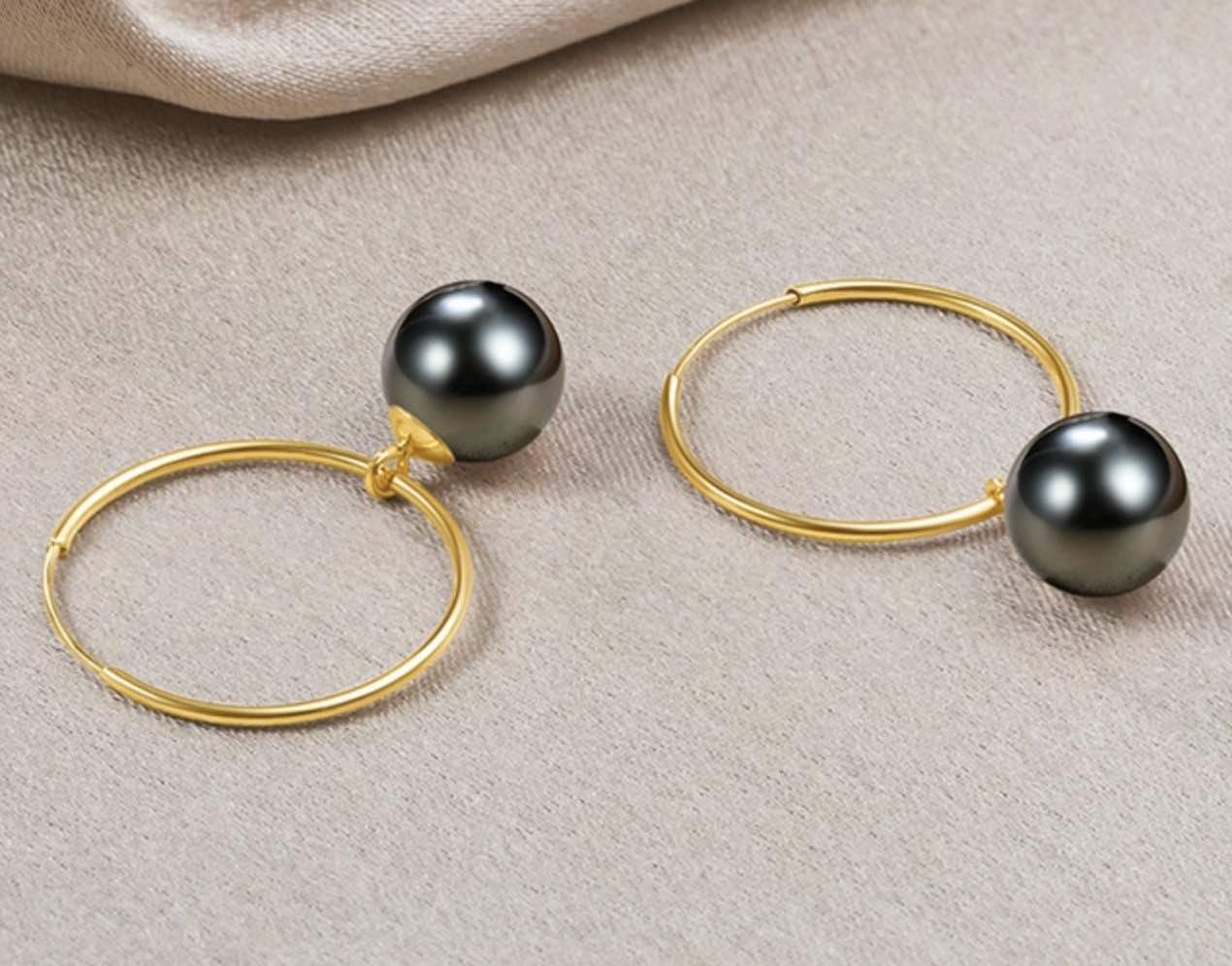 Romaric Tahitian Pearl Earrings 14K/18K Gold