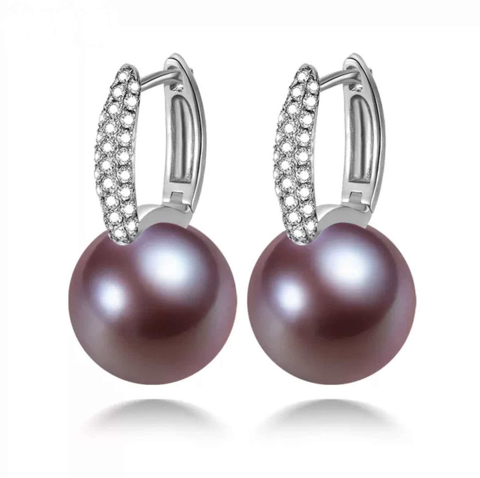 Lavender Freshwater Pearl Allyson Earrings