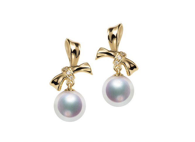 South Sea Pearl and Diamond Earrings