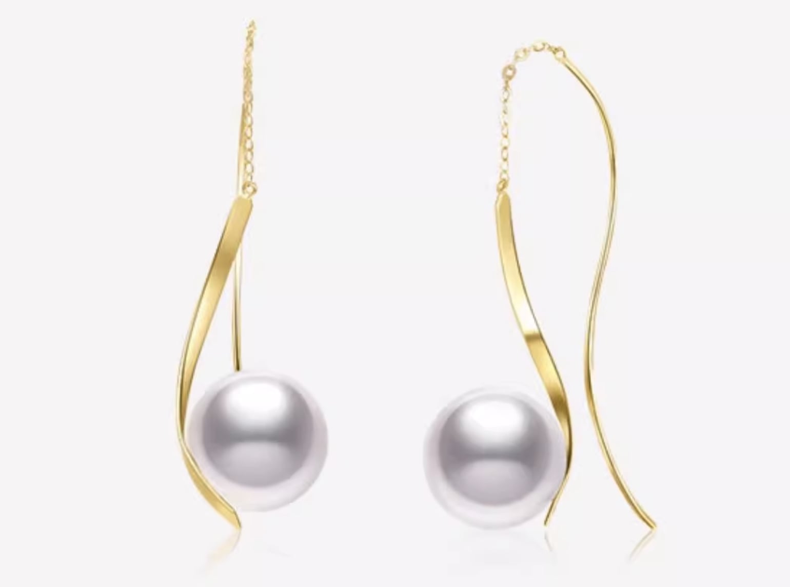 Paisley South Sea Pearl Earrings French Style