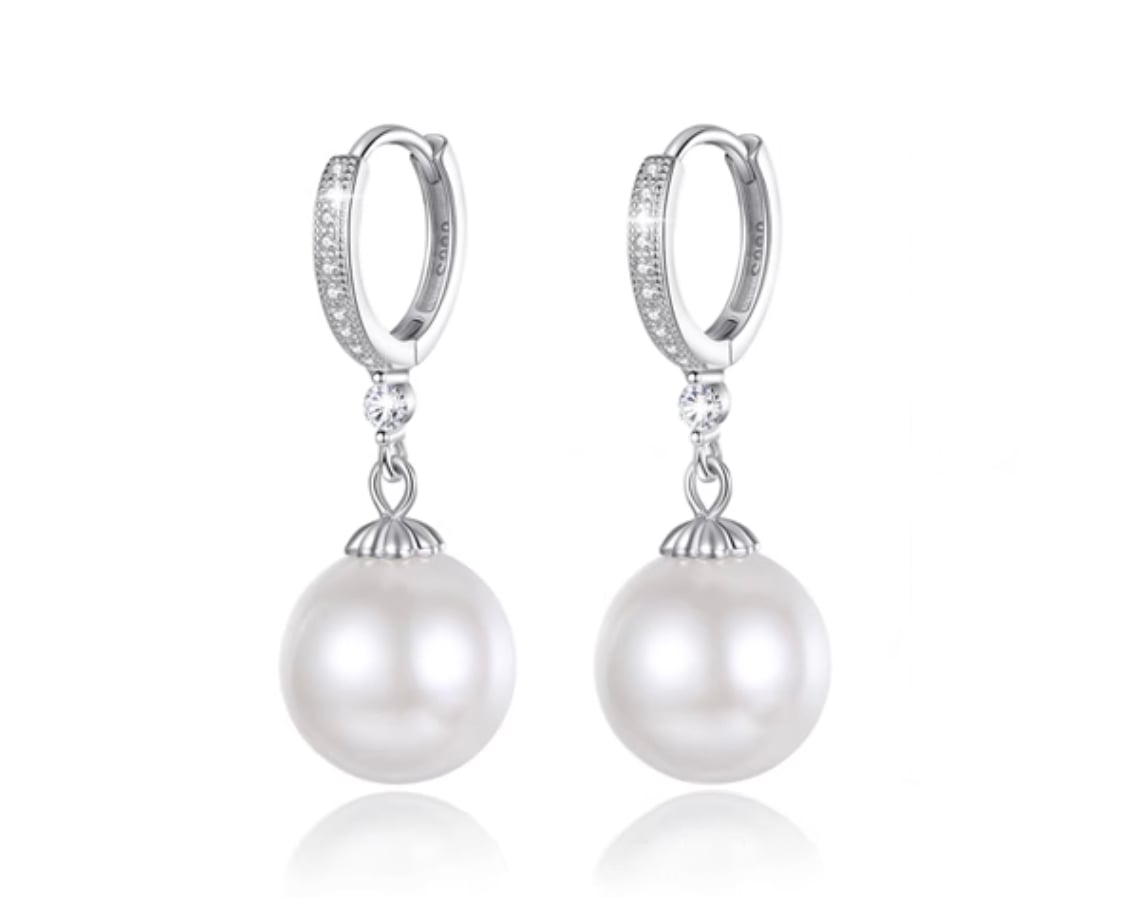 South Sea Pearl and Diamond Sarahi Earrings