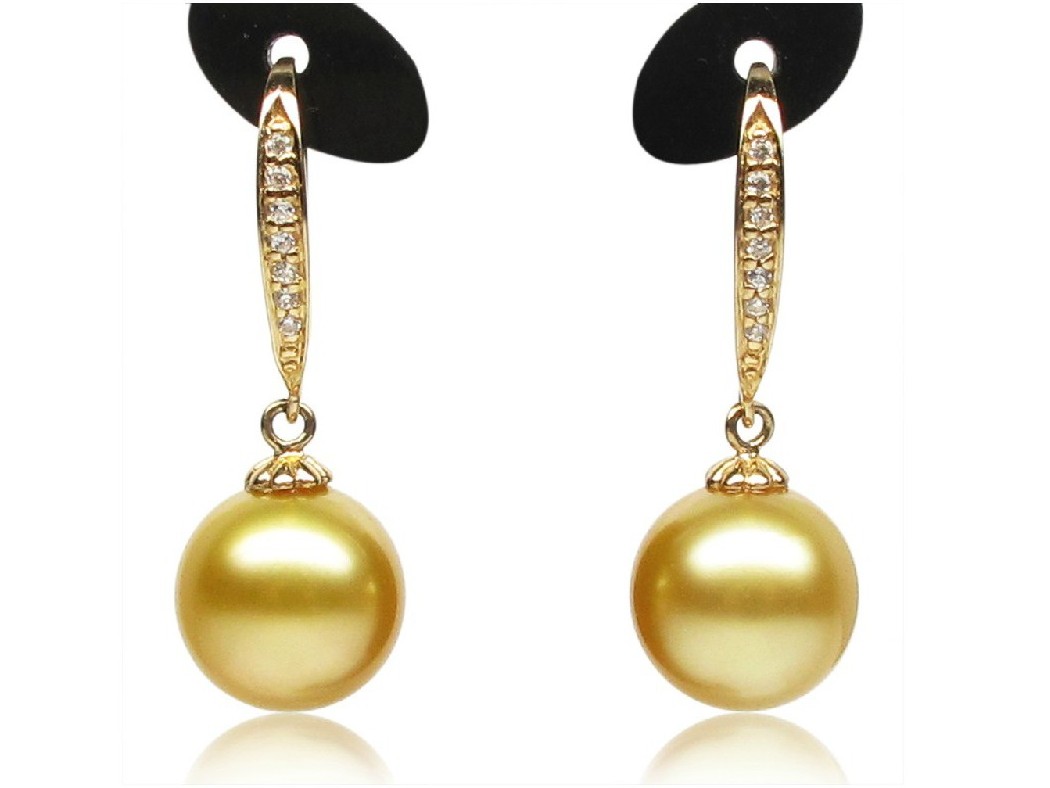 Arvin South Sea Pearl and Diamond Dangling