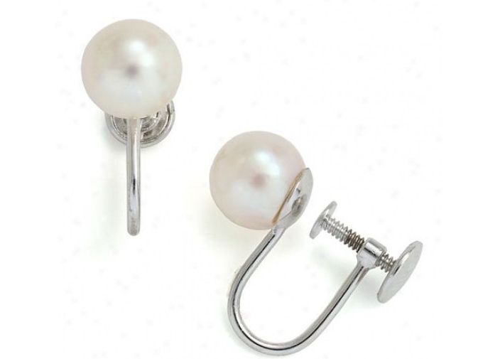 Screw Clip-On South Sea Pearl Earrings