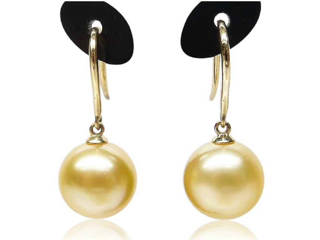 9-14 mm South Sea Pearl Dangle Earring