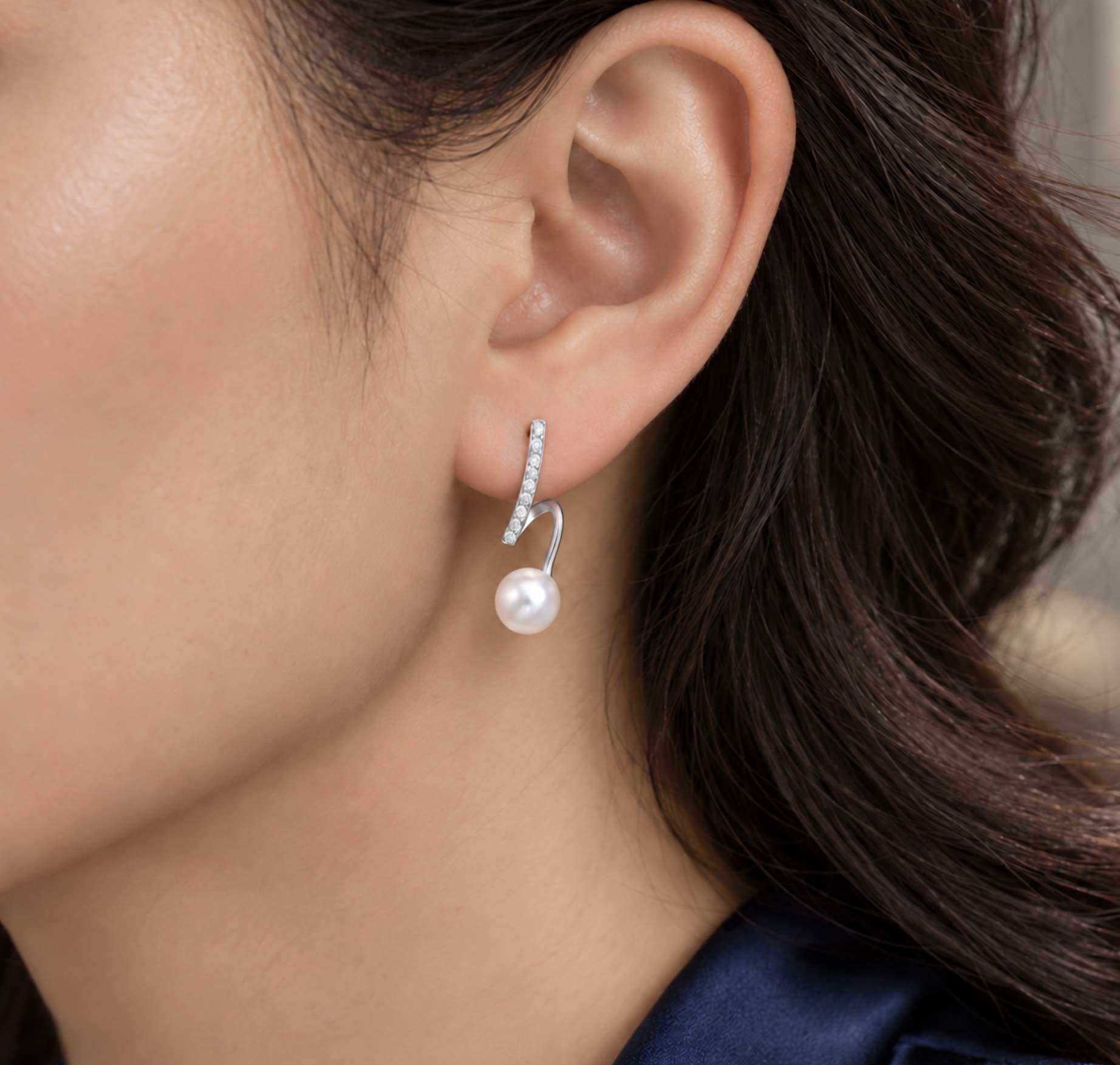 South Sea Pearl and Diamond Maleah Earrings
