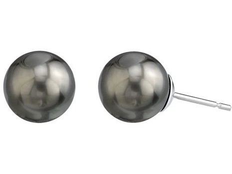 10-11 mm Tahitian Pearl Stud Earrings AA+