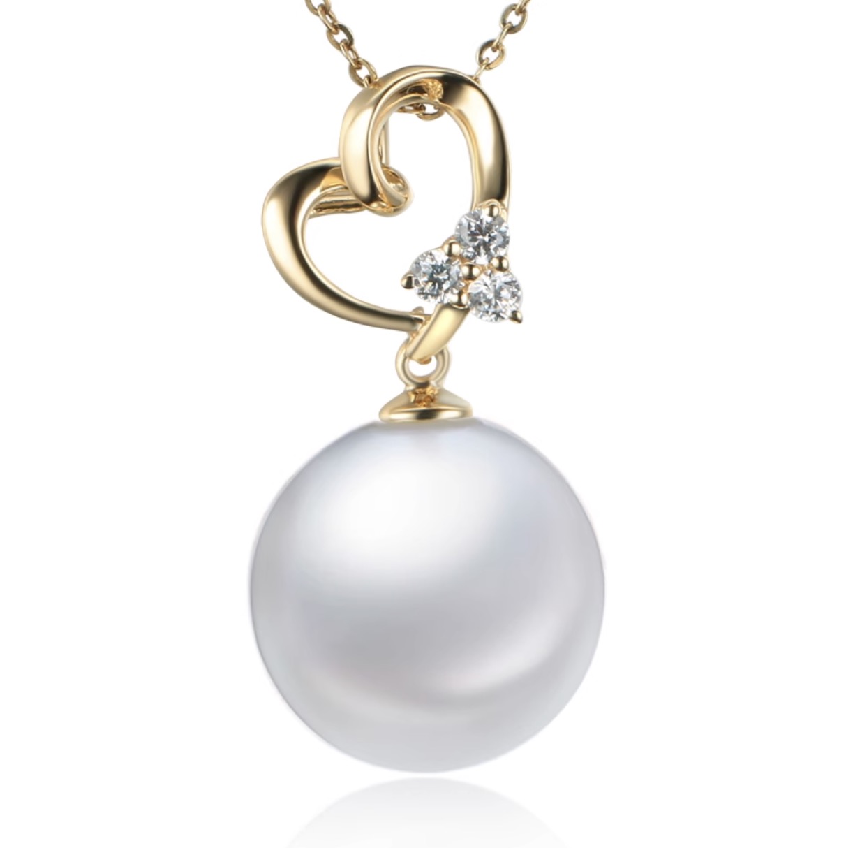Cicely South Sea Pearl and Diamond Pendant