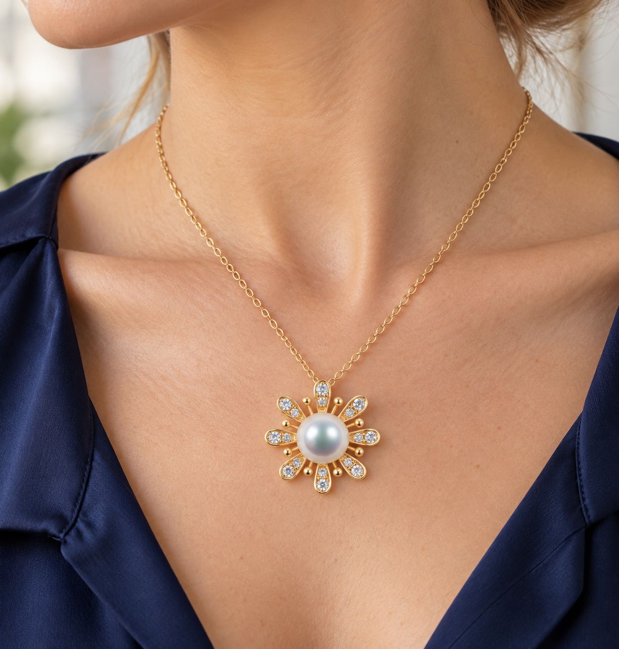 Benedict South Sea Pearl and Diamond Pendant