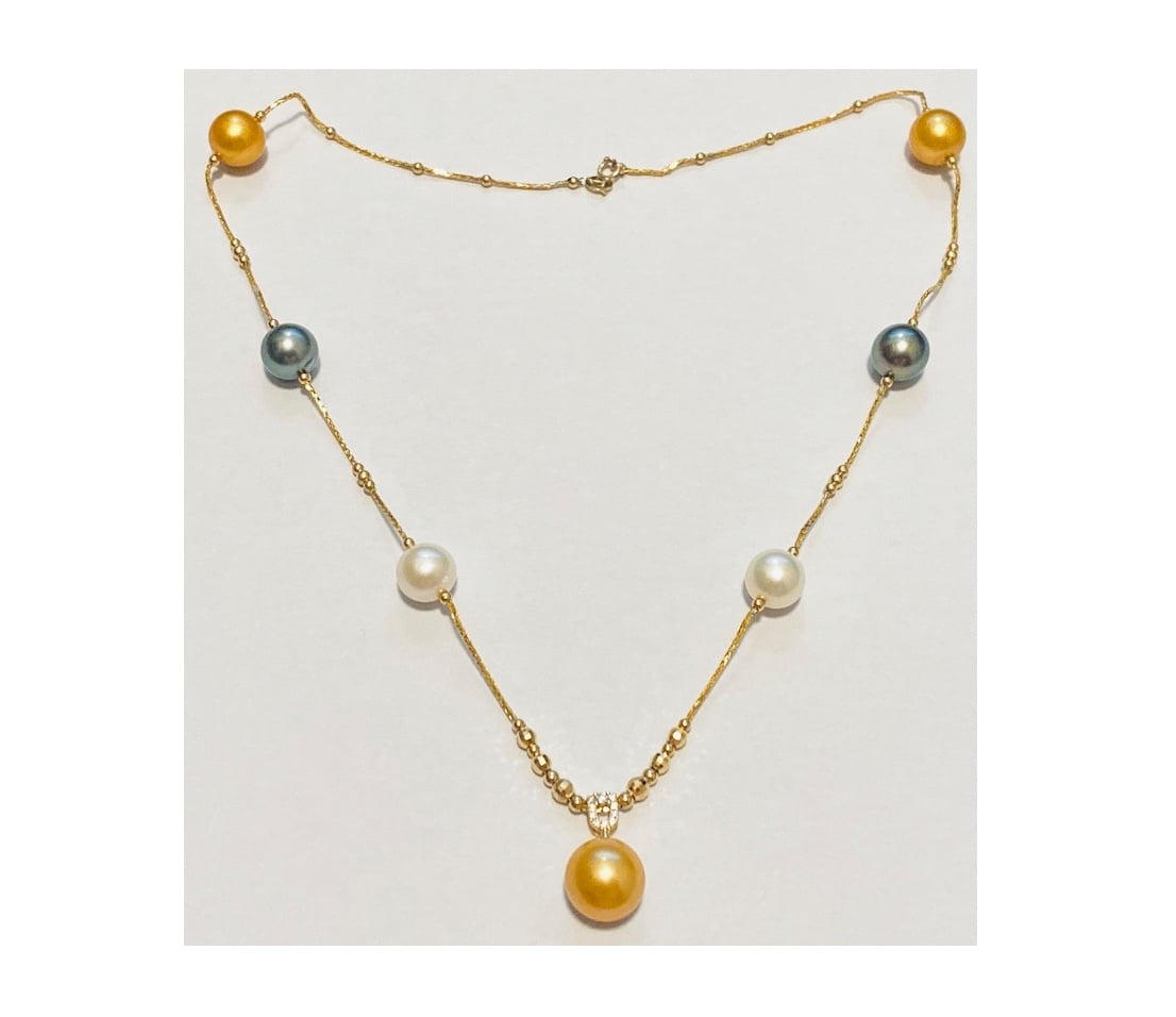 South Sea and Tahitian Pearl Galilea Necklace