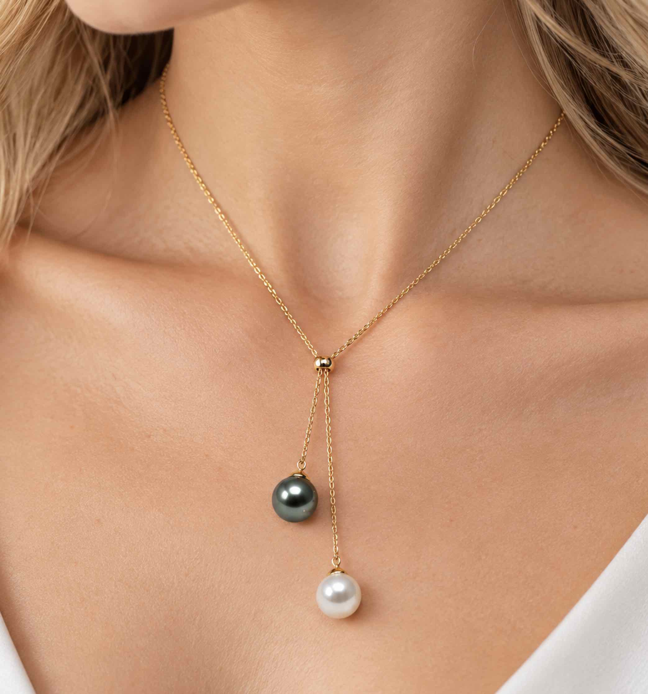 Tahitian and South Sea Pearl Flora Necklace