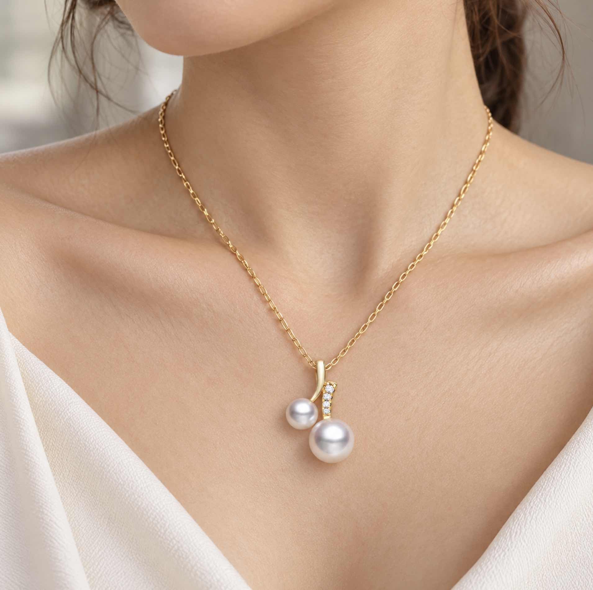 14K Gold South Sea Pearl Kensley Diamond Pendant