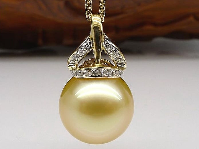 Jessie South Sea Pearl and Diamond Pendant