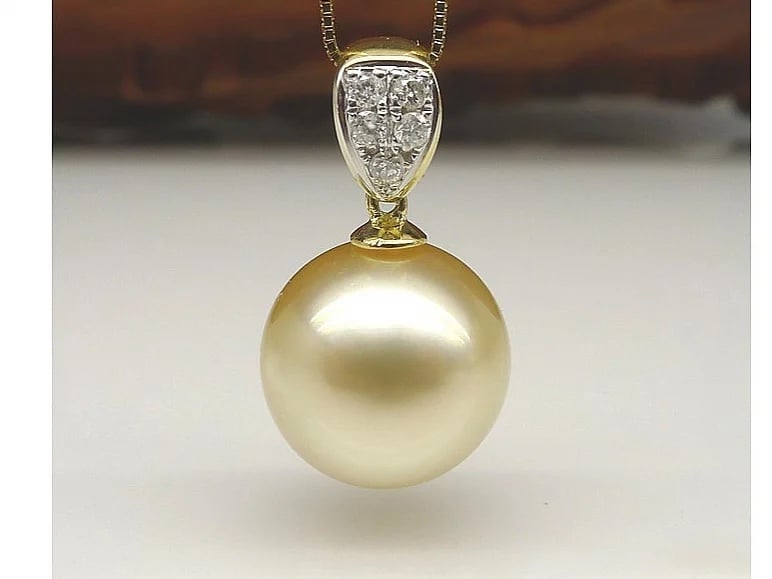 Stella South Sea Pearl and Diamond Pendant