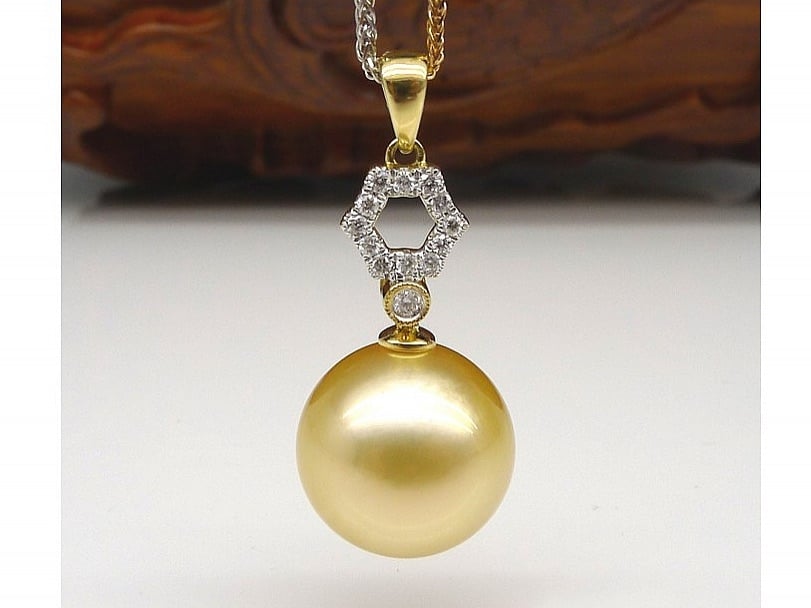 Opera South Sea Pearl and Diamond Pendants
