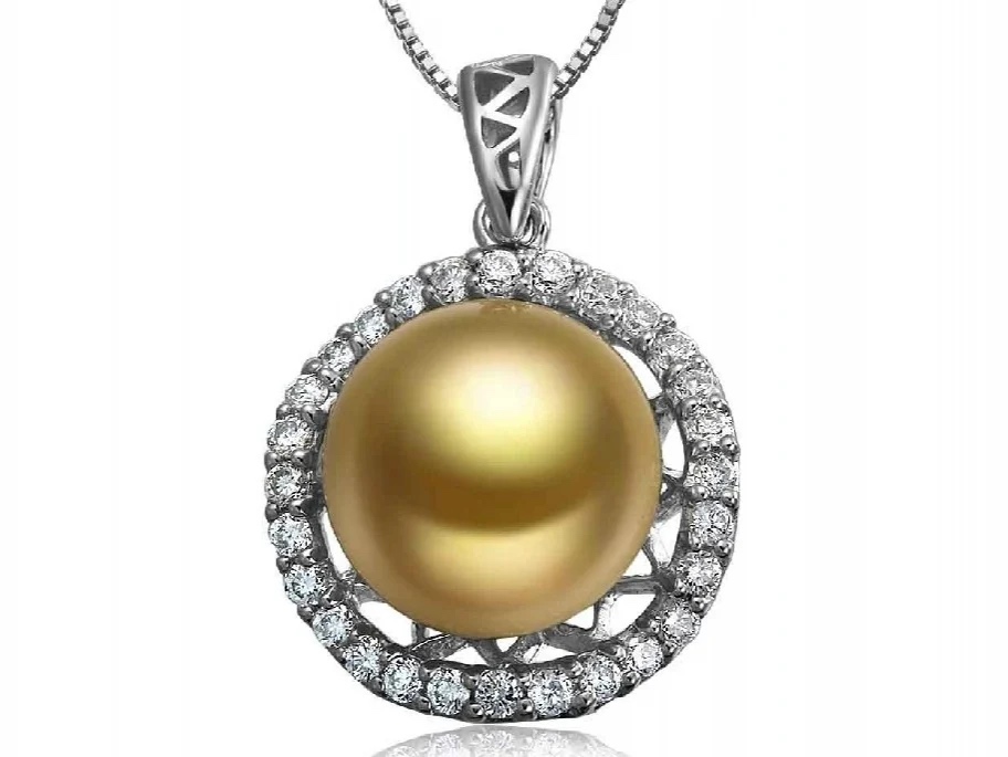 Habib South Sea Pearl and Diamond Pendant