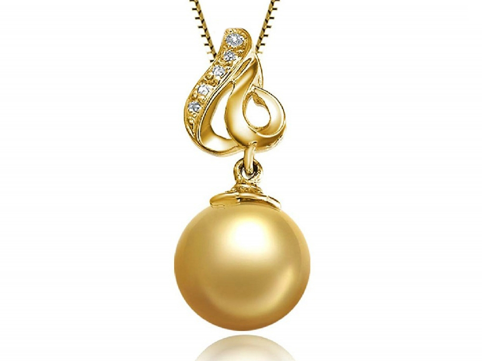 Len South Sea Pearl and Diamond Pendant