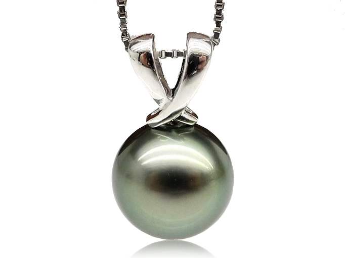14K Gold Tahitian Pearl Susie Pendant