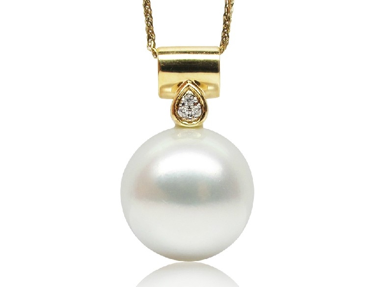 Noemie South Sea Pearl and Diamond Pendant