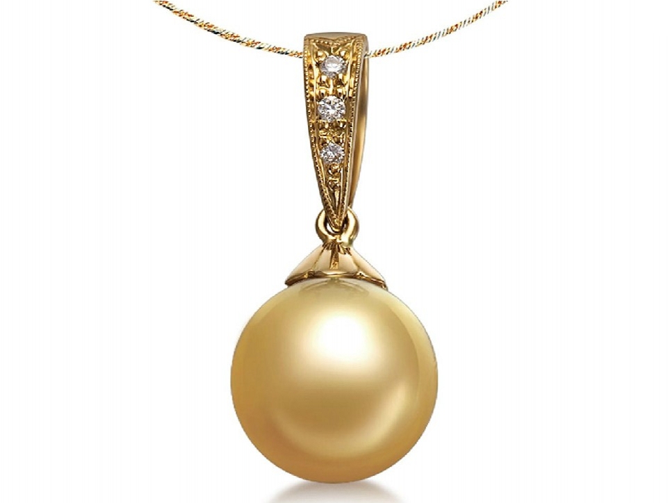 Ivan South Sea Pearl and Diamond Pendant