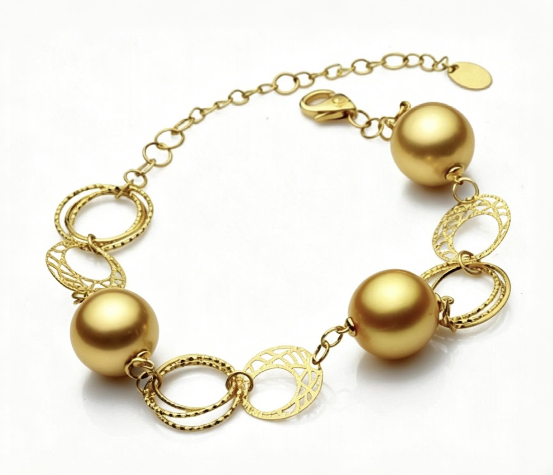 South Sea Pearl Marceline Tincup Bracelet 18K Gold