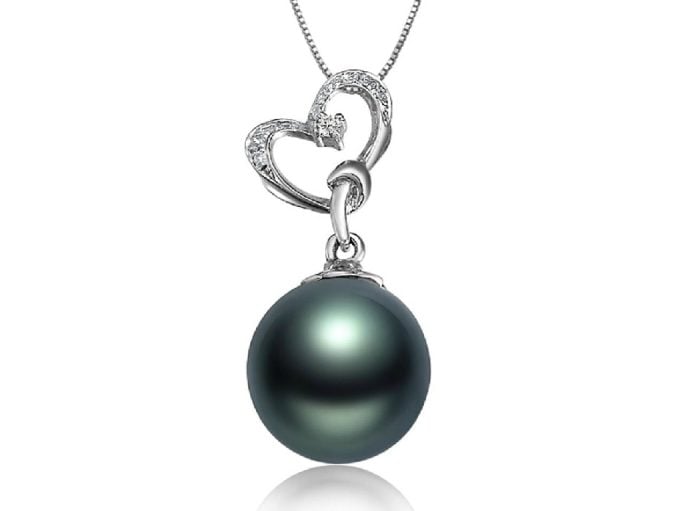 Ashbur Tahitian Pearl and Diamond Pendant