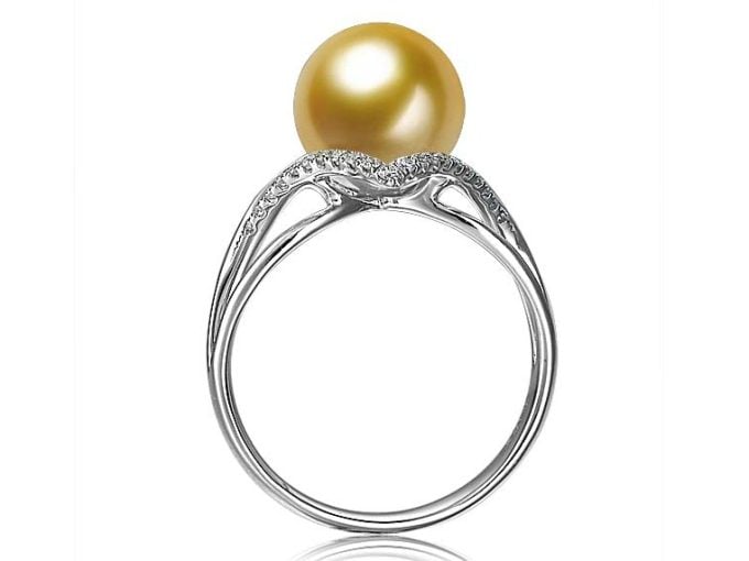 Nadina South Sea Pearl and Diamond Ring