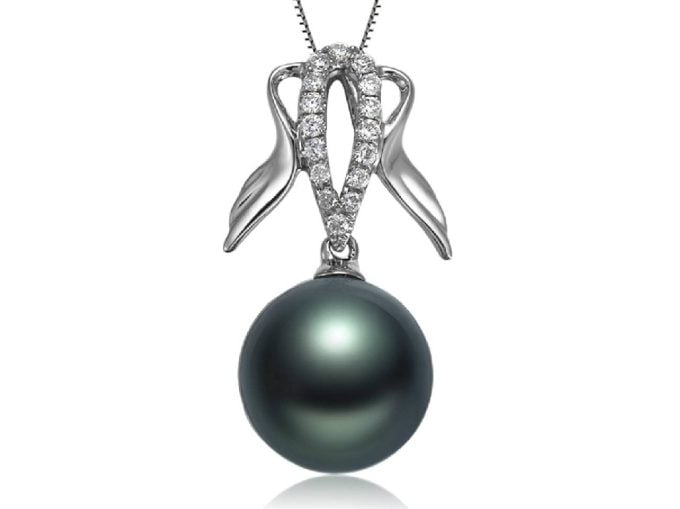 Earl Tahitian Pearl and Diamond Pendant