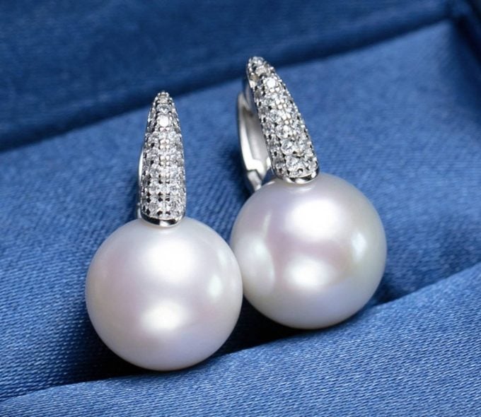 14K/18K Gold South Sea Pearl and Diamond Londyn Earrings