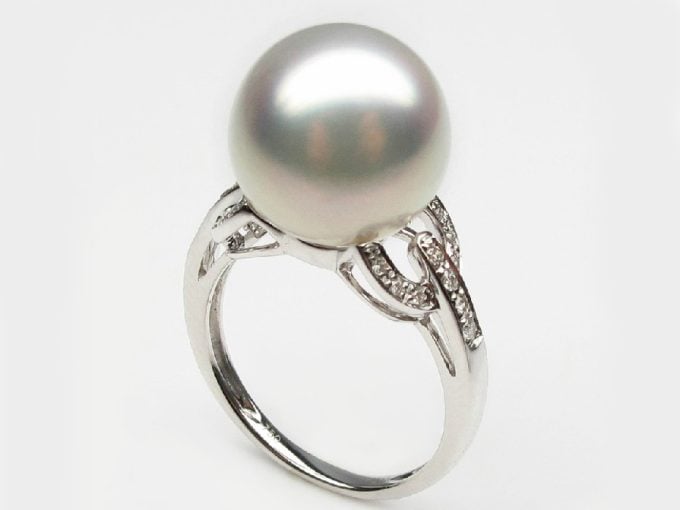 Hermosa South Sea Pearl and Diamond Ring